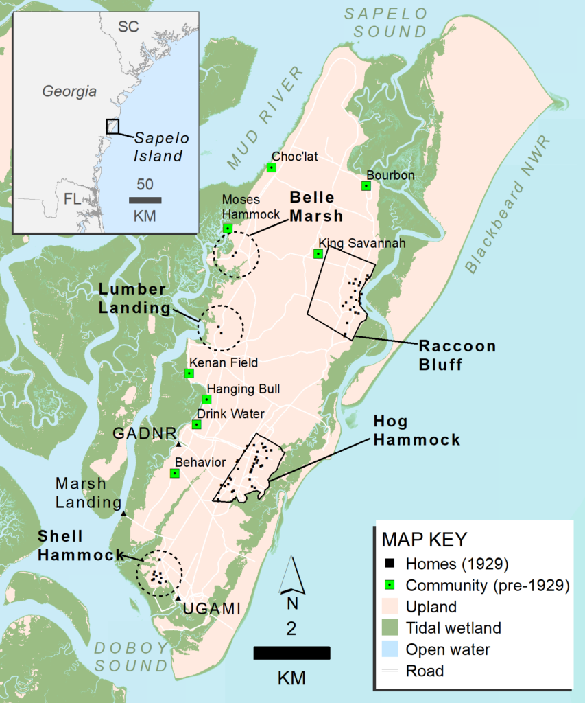 Sapelo map